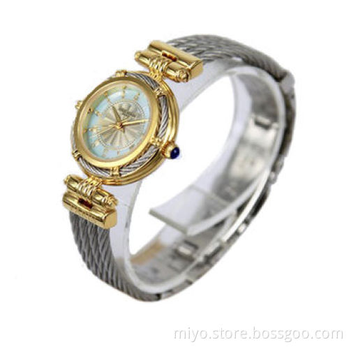 Women's Dress Bangle Watch, Double Dial, 3ATM Water-resistant, Durable, Available in Various Designs